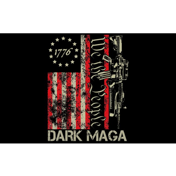 Dark Maga Trump 2024 Us Flag President Campaign Bumper Sticker