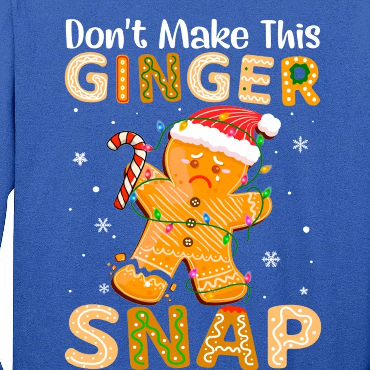 DonT Make This Ginger Snap Redhead For Christmas Gift Tall Long Sleeve T-Shirt