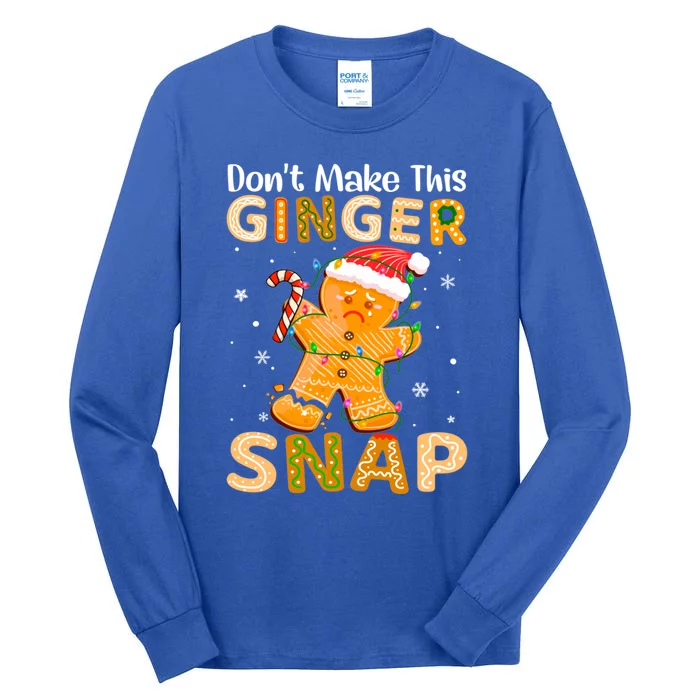 DonT Make This Ginger Snap Redhead For Christmas Gift Tall Long Sleeve T-Shirt