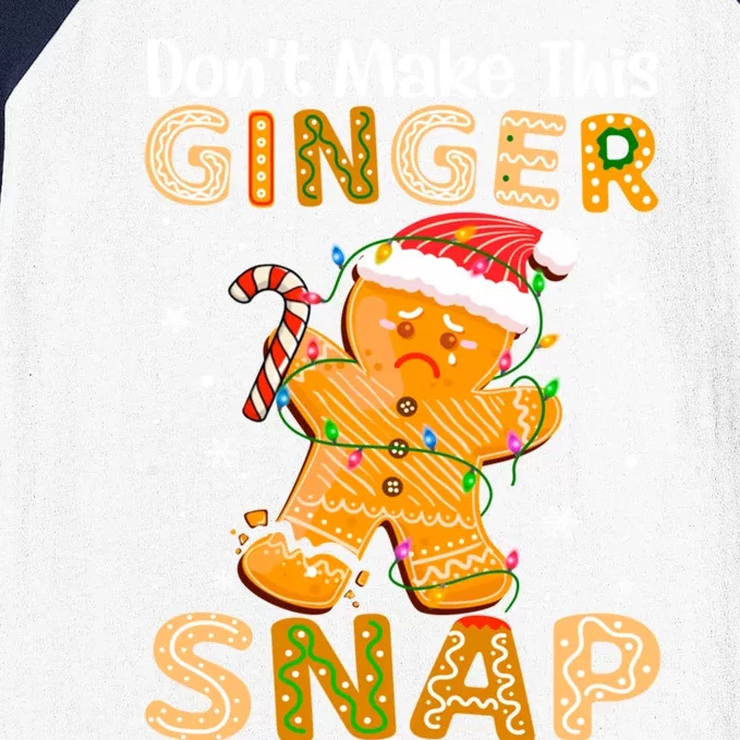 DonT Make This Ginger Snap Redhead For Christmas Gift Baseball Sleeve Shirt