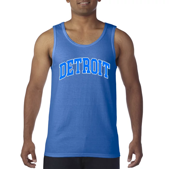 Detroit Michigan Throwback Design Classic Tank Top