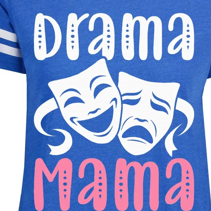 Drama Mama Theater Artist Drama Play Theater Mom Enza Ladies Jersey Football T-Shirt