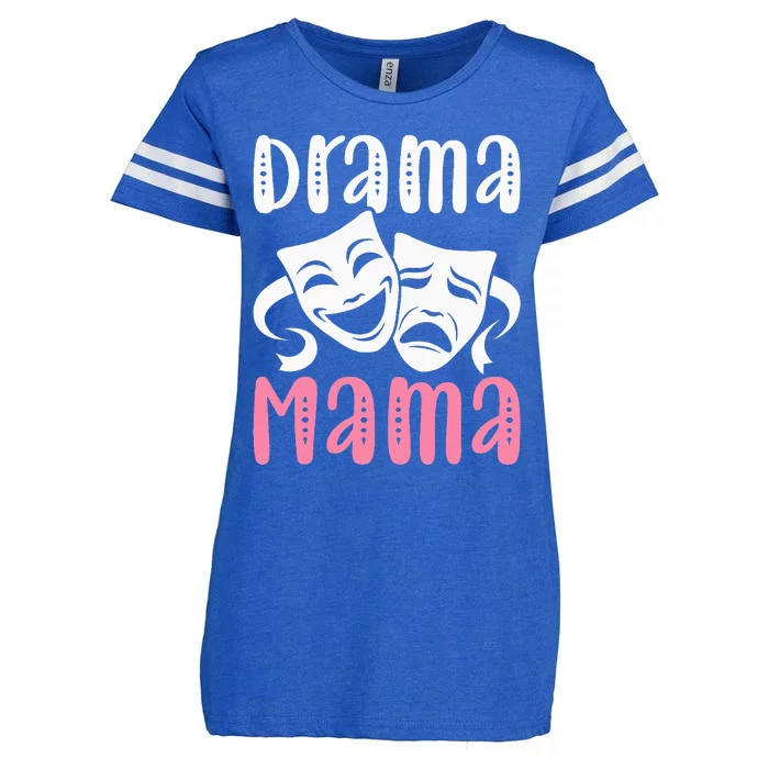 Drama Mama Theater Artist Drama Play Theater Mom Enza Ladies Jersey Football T-Shirt