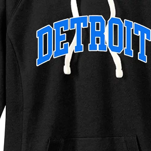 Detroit Michigan Throwback Design Classic Women's Fleece Hoodie