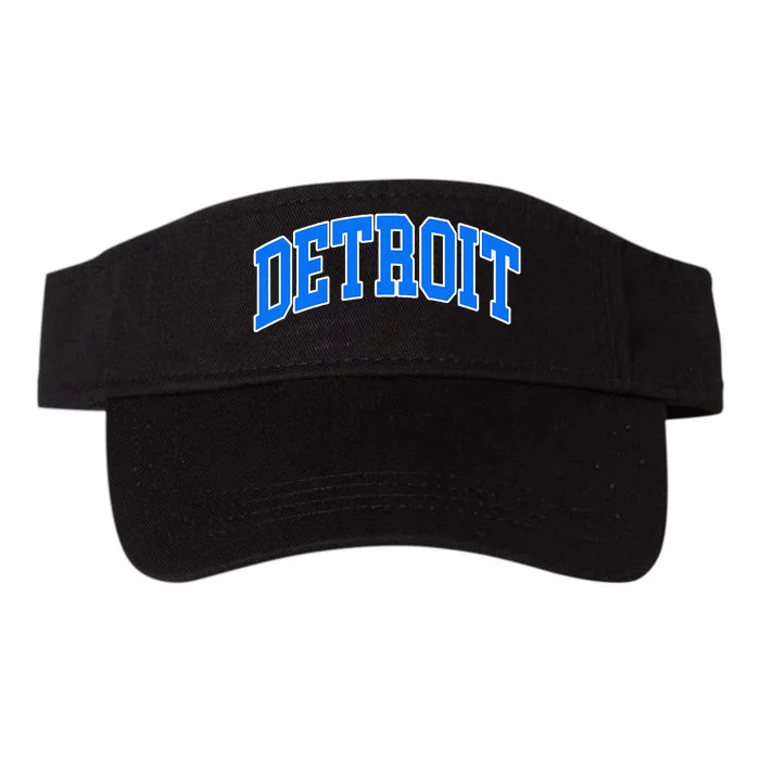 Detroit Michigan Throwback Design Classic Valucap Bio-Washed Visor