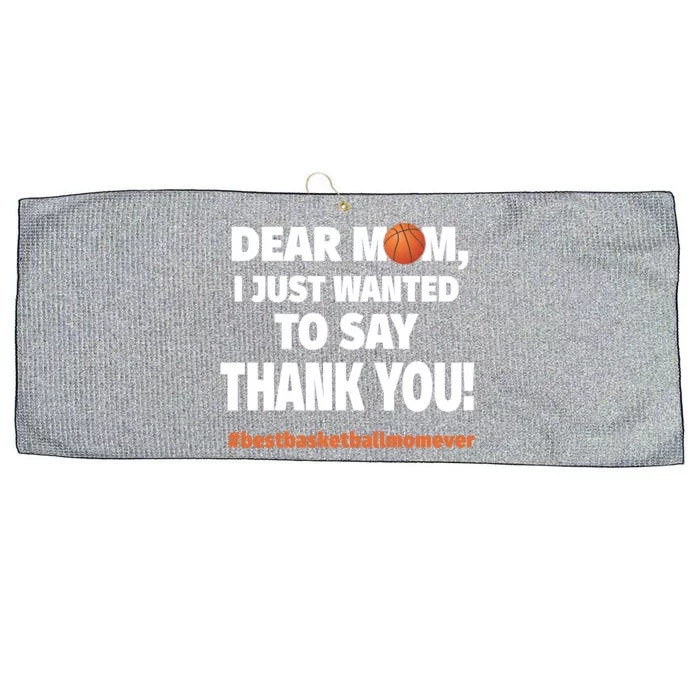 Dear Mom Thank You Gift Best Basketball Mom Ever Gift Large Microfiber Waffle Golf Towel