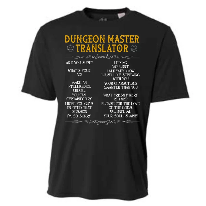 Dungeon Master Translator Funny Cooling Performance Crew T-Shirt