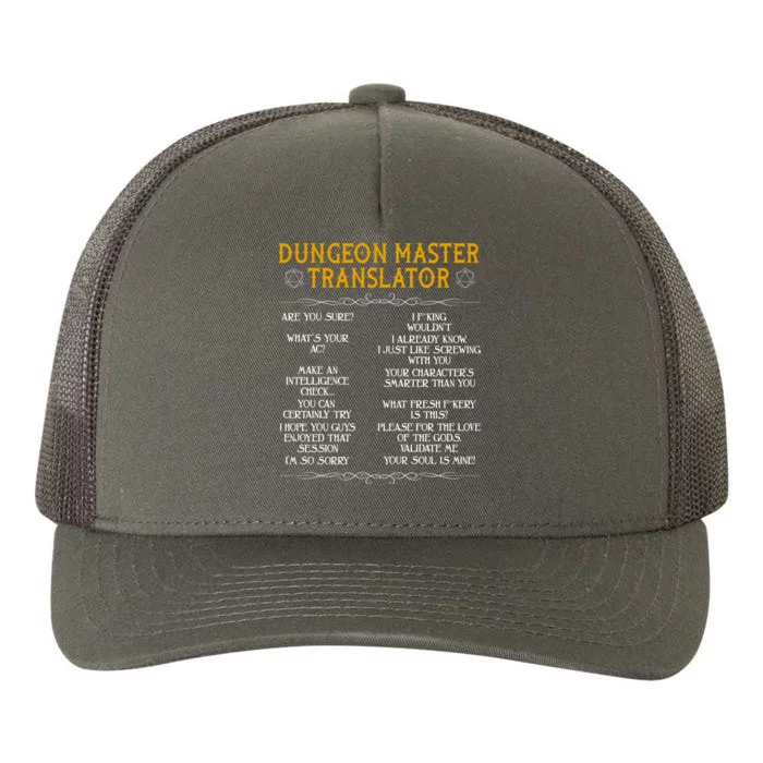 Dungeon Master Translator Funny Yupoong Adult 5-Panel Trucker Hat