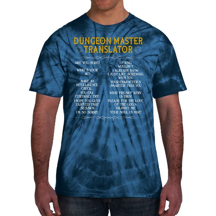 Dungeon Master Translator Funny Tie-Dye T-Shirt