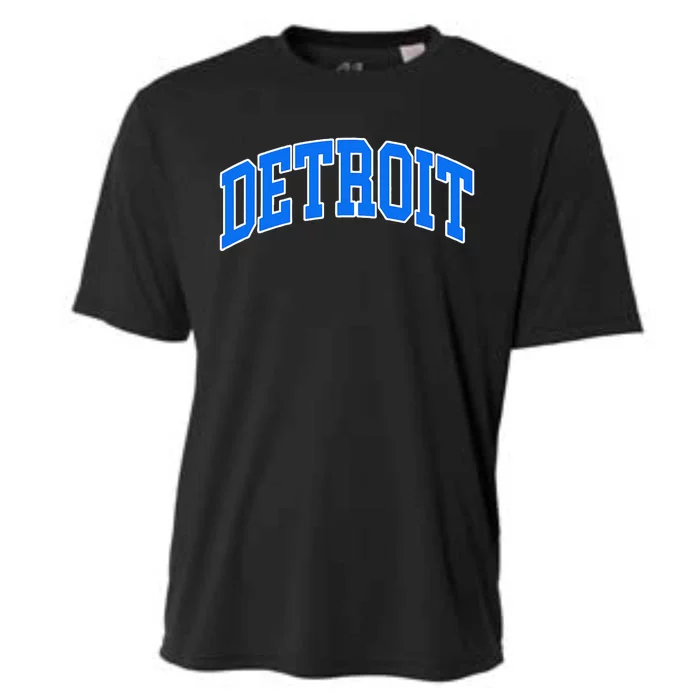 Detroit Michigan Throwback Design Print Classic Cooling Performance Crew T-Shirt