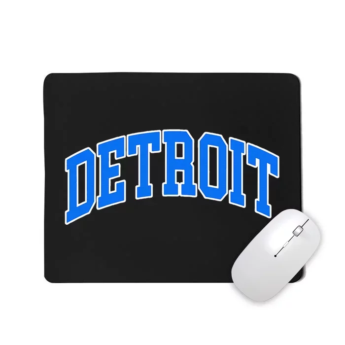 Detroit Michigan Throwback Design Print Classic Mousepad