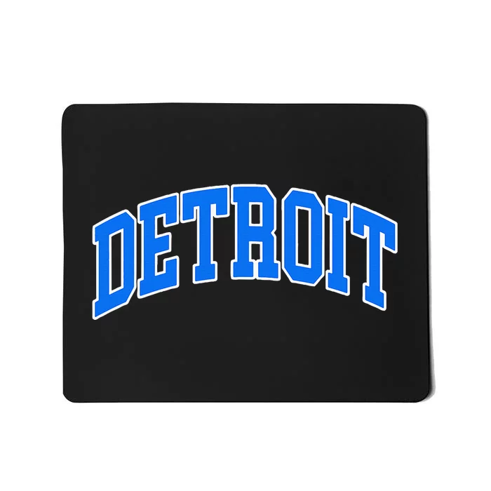 Detroit Michigan Throwback Design Print Classic Mousepad