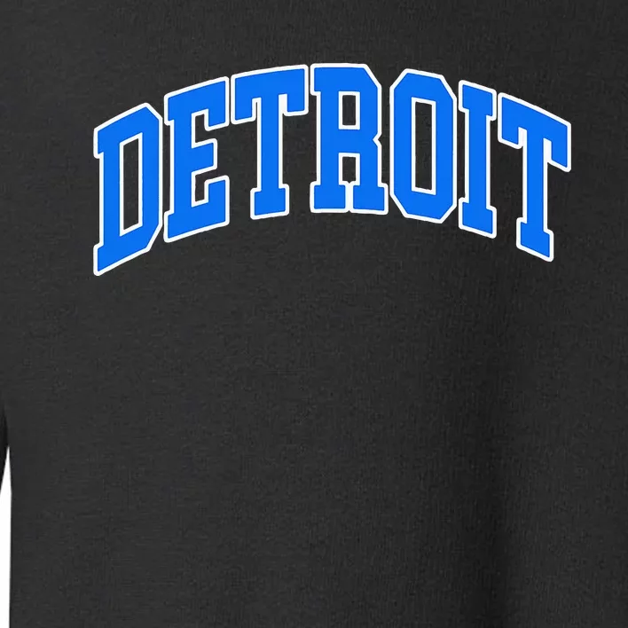 Detroit Michigan Throwback Design Print Classic Toddler Sweatshirt