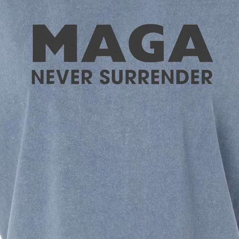 Dark Maga Trump Never Surrender Garment-Dyed Women's Muscle Tee