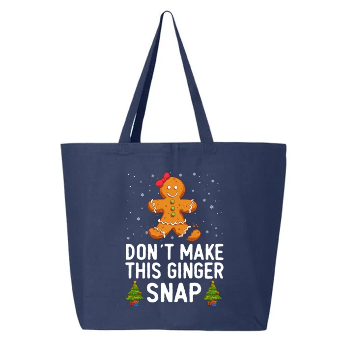 DonT Make This Ginger Snap Redhead Gift Christmas Ginga Red Gift 25L Jumbo Tote