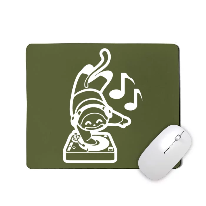 Dj Monkey Turntable Cartoon Mousepad