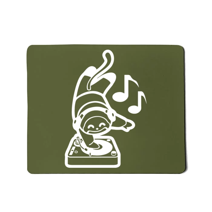 Dj Monkey Turntable Cartoon Mousepad