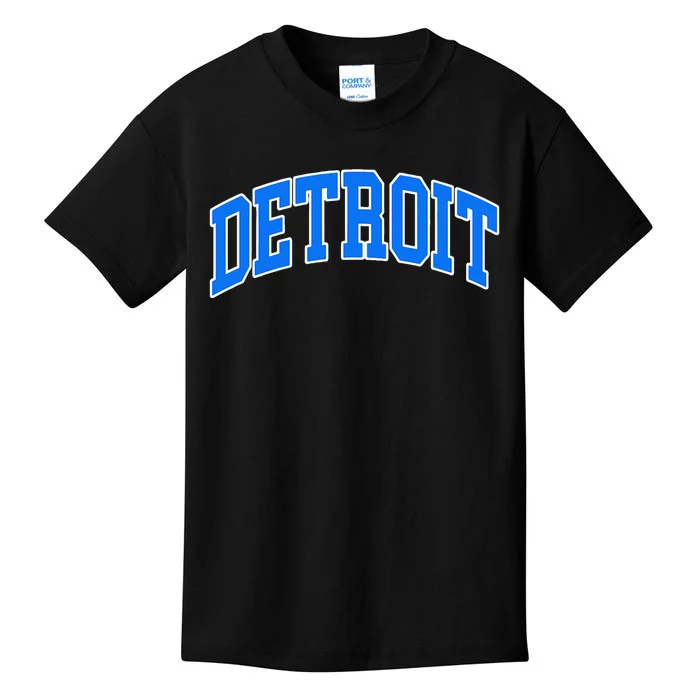 Detroit Michigan Throwback Design Classic Kids T-Shirt