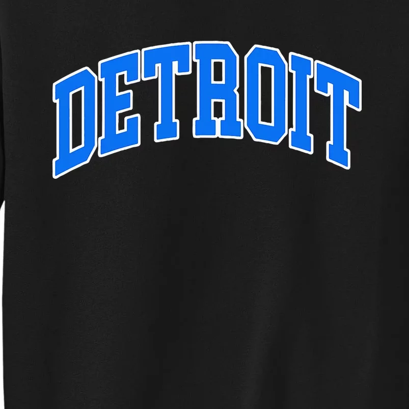 Detroit Michigan Throwback Design Print Classic Sweatshirt