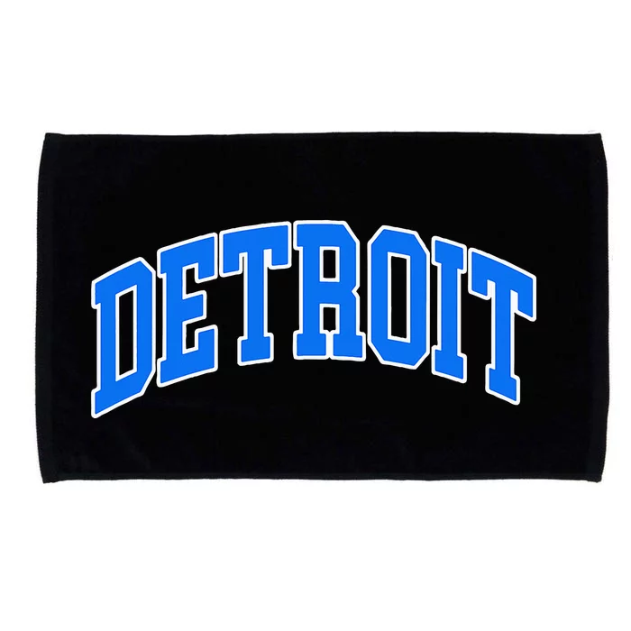 Detroit Michigan Throwback Design Print Classic Microfiber Hand Towel