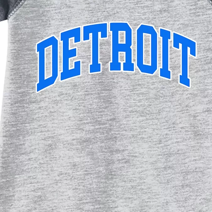 Detroit Michigan Throwback Design Print Classic Infant Baby Jersey Bodysuit