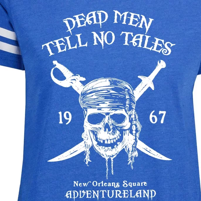 Dead Men Tell No Tales New Orleans Square Adventureland Pirates Enza Ladies Jersey Football T-Shirt