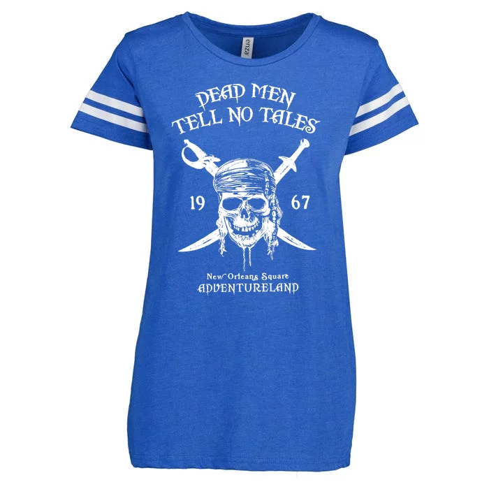 Dead Men Tell No Tales New Orleans Square Adventureland Pirates Enza Ladies Jersey Football T-Shirt