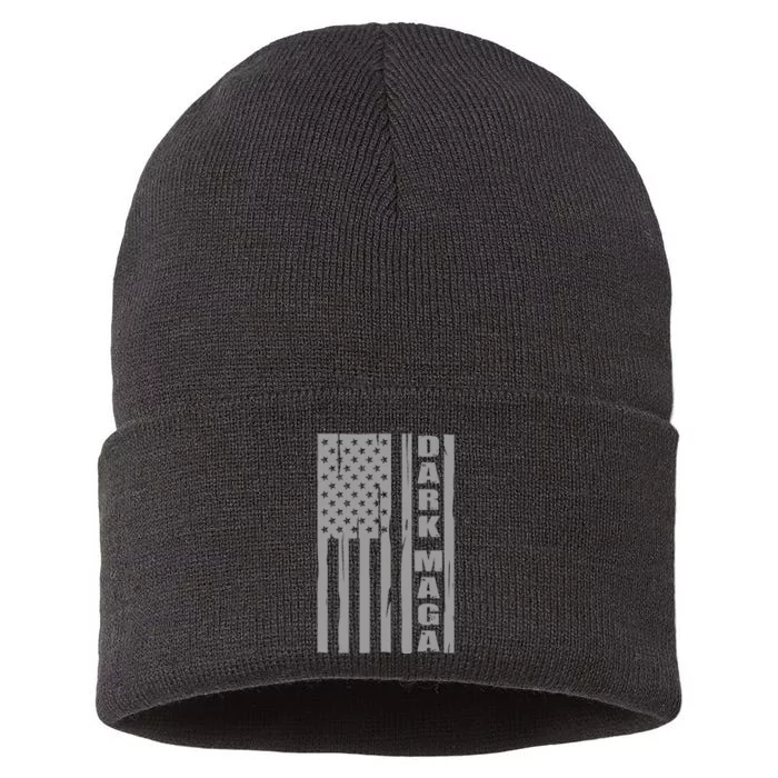 Dark Maga Trump 2024 Sustainable Knit Beanie