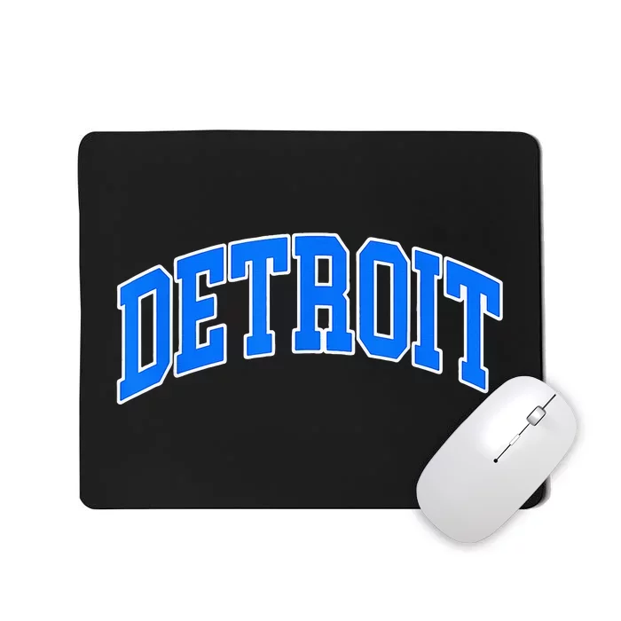 Detroit  Michigan Throwback Design Classic Mousepad