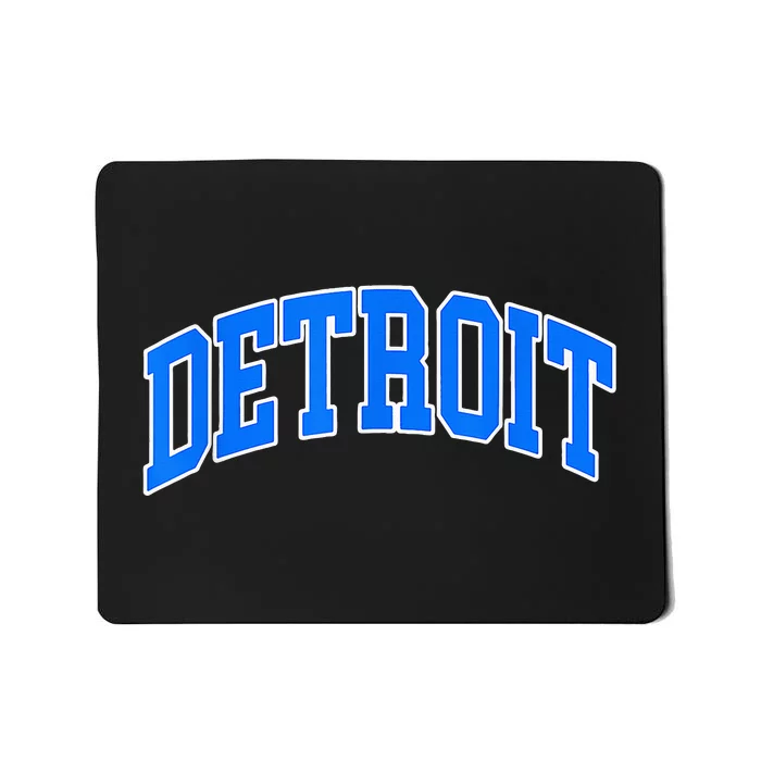 Detroit  Michigan Throwback Design Classic Mousepad