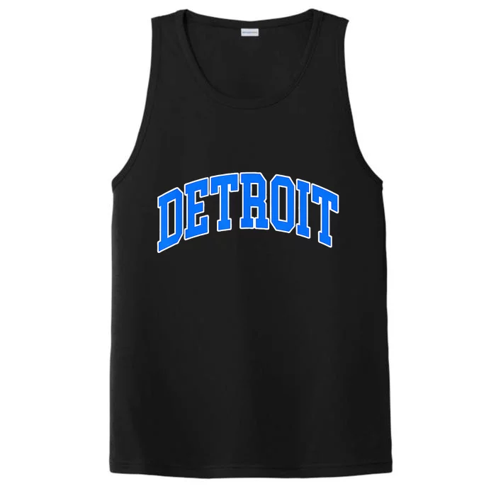 Detroit  Michigan Throwback Design Classic Performance Tank