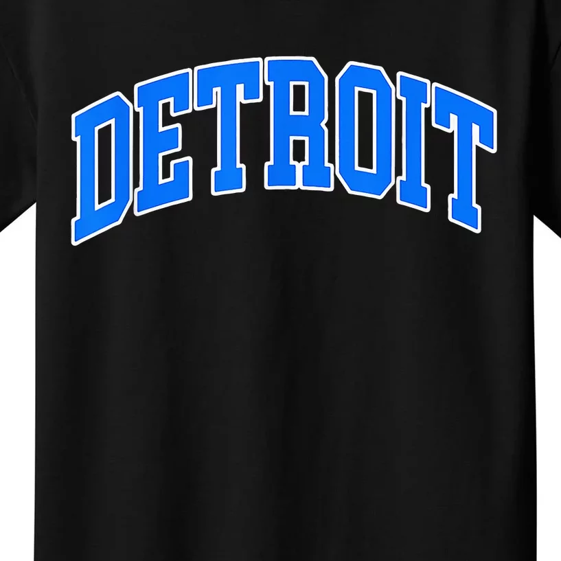 Detroit  Michigan Throwback Design Classic Kids T-Shirt