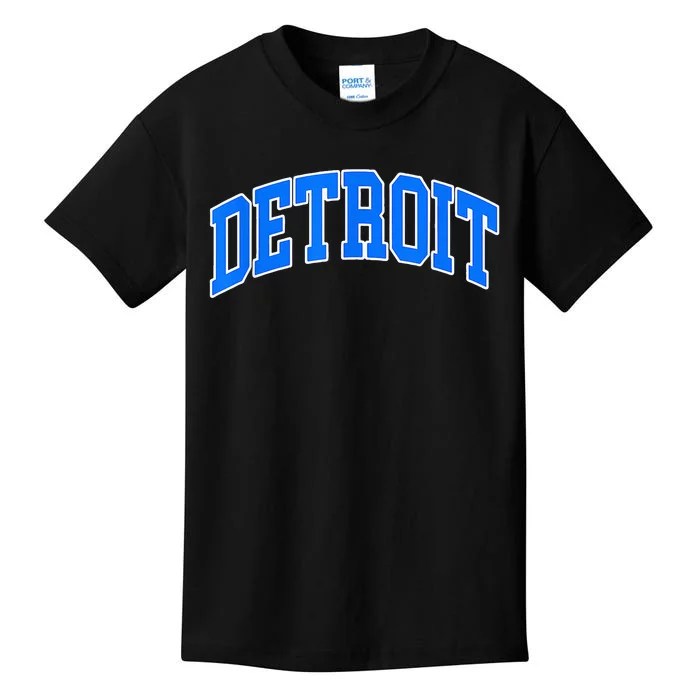 Detroit  Michigan Throwback Design Classic Kids T-Shirt