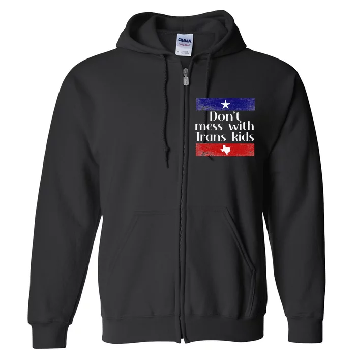 Dont Mess Texas Vintage Full Zip Hoodie