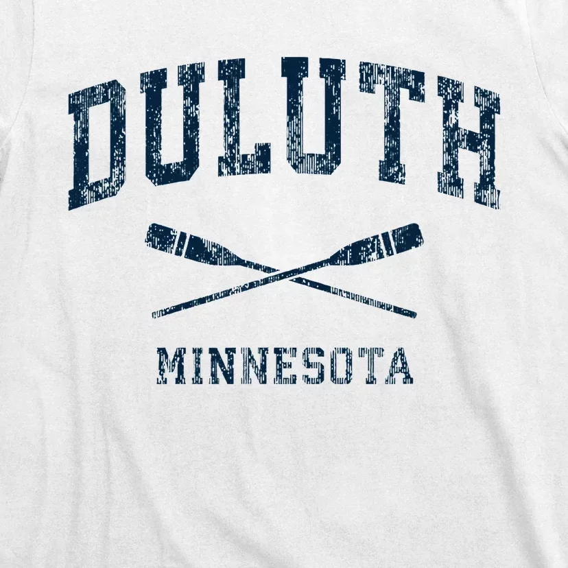 Duluth Minnesota Vintage Nautical Paddles Sports Oars T-Shirt