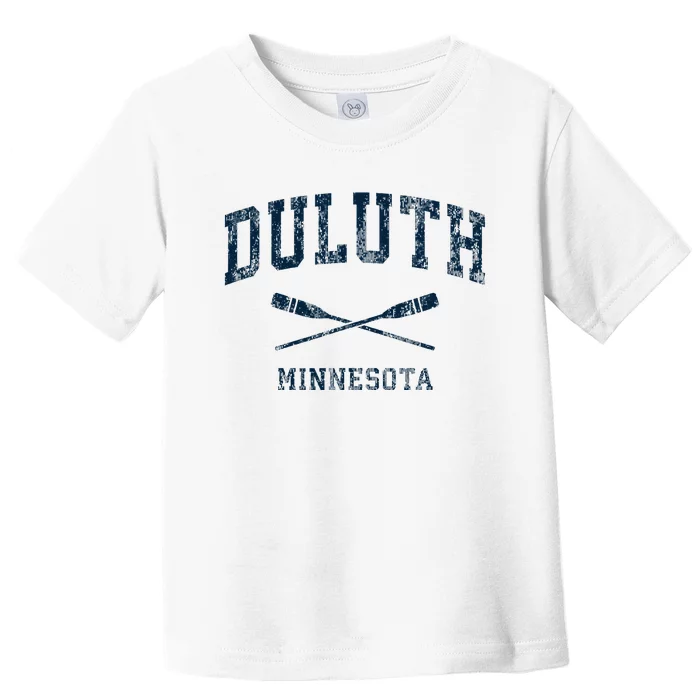 Duluth Minnesota Vintage Nautical Paddles Sports Oars Toddler T-Shirt