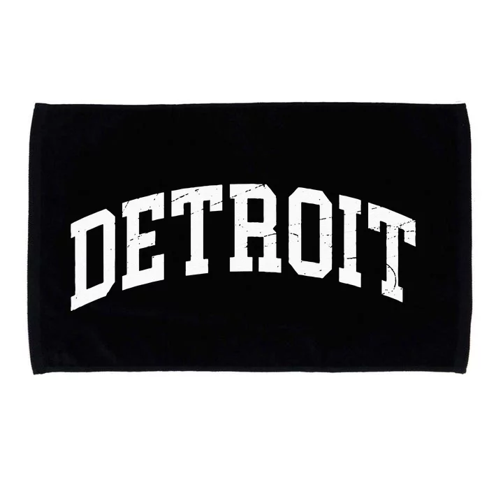 Detroit Michigan Vintage Worn Design Classic Microfiber Hand Towel