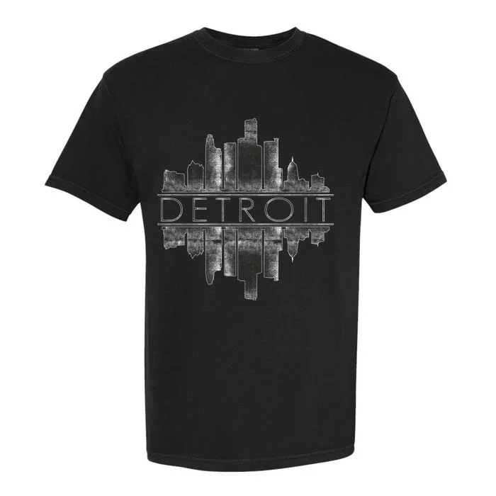 Detroit Mirrored Vintage Skyline Garment-Dyed Heavyweight T-Shirt