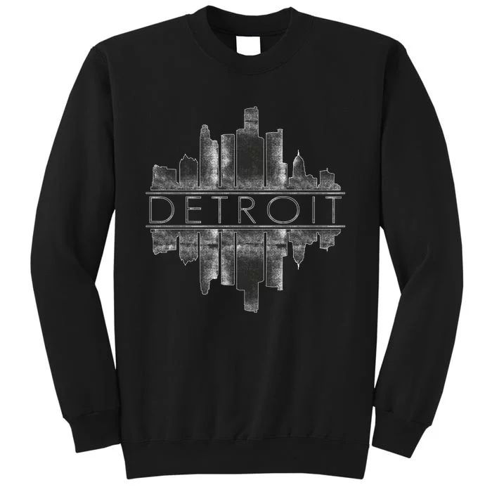 Detroit Mirrored Vintage Skyline Sweatshirt