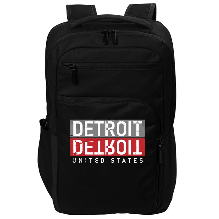 Detroit Mirrored Vintage Logo Impact Tech Backpack