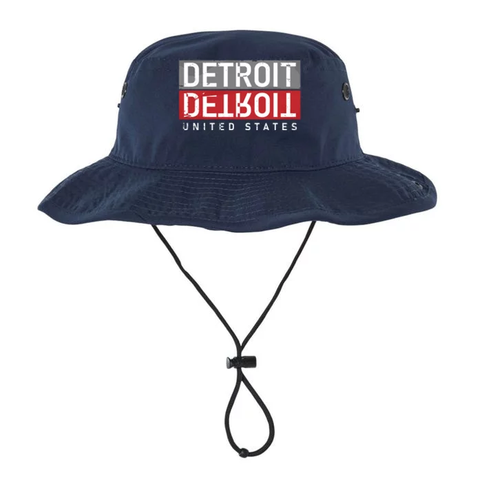 Detroit Mirrored Vintage Logo Legacy Cool Fit Booney Bucket Hat