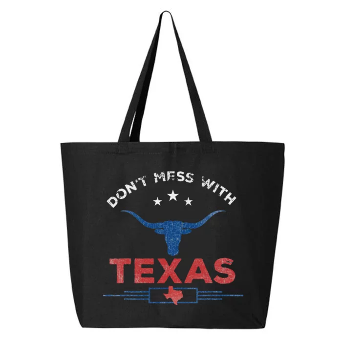 DonT Mess With Vintage Texas Longhorn Funny Vintage 25L Jumbo Tote