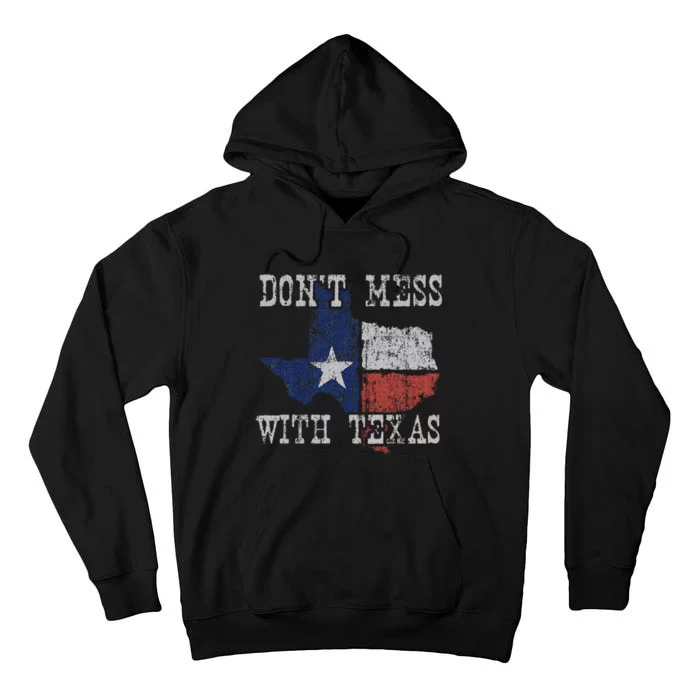 DonT Mess With Vintage Texas Longhorn Lone Star State Tall Hoodie