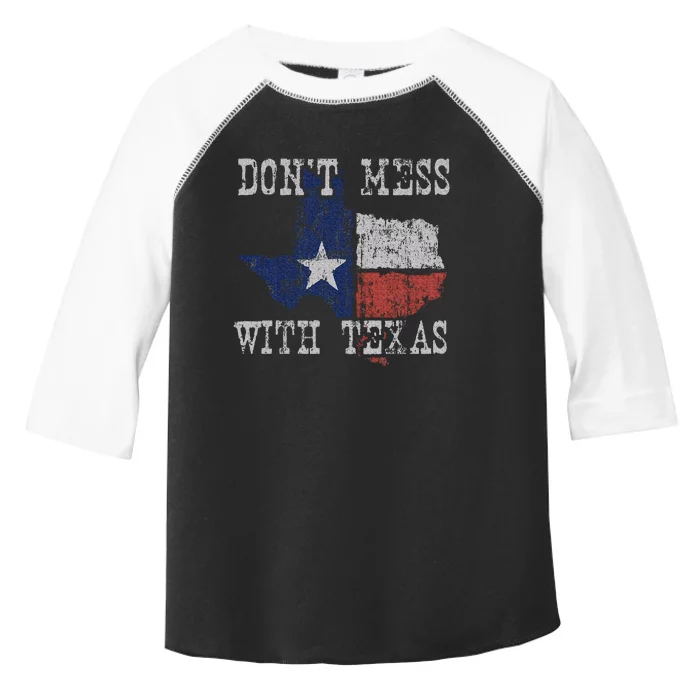 DonT Mess With Vintage Texas Longhorn Lone Star State Toddler Fine Jersey T-Shirt