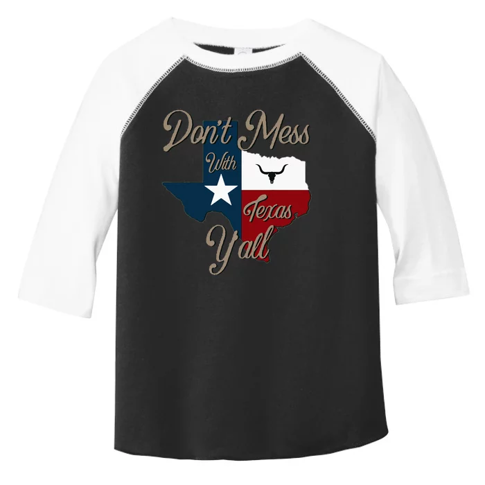 Dont Mess With Vintage Texas Pride Longhorn Lone Star State Toddler Fine Jersey T-Shirt