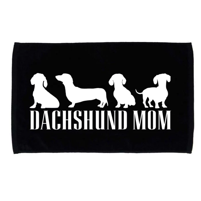 Dachshund Mom Wiener Doxie Graphic Dog Lover Cool Gift Microfiber Hand Towel