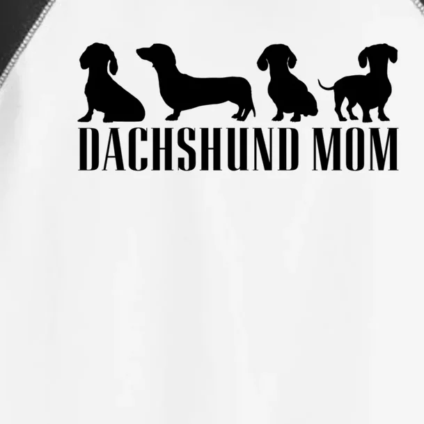 Dachshund Mom Wiener Doxie Graphic Dog Lover Cool Gift Toddler Fine Jersey T-Shirt