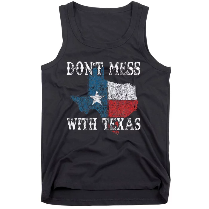 Dont Mess With Vintage Texas Longhorn Lone Star State Tank Top