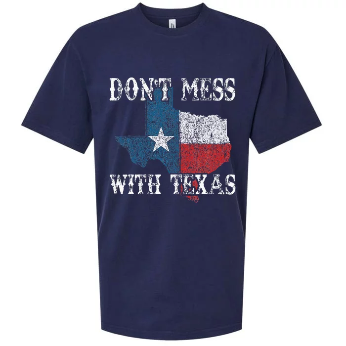 Dont Mess With Vintage Texas Longhorn Lone Star State Sueded Cloud Jersey T-Shirt