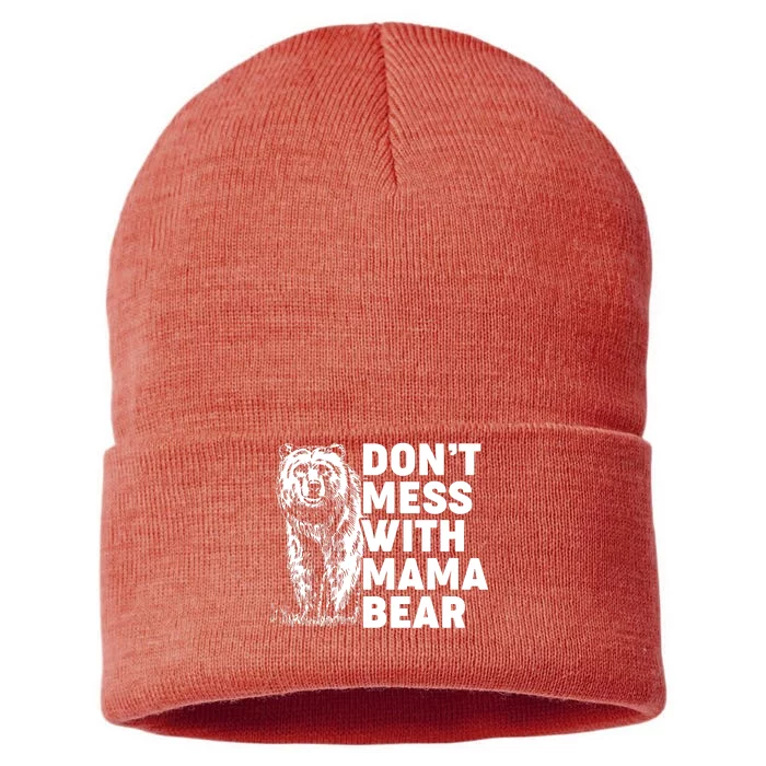 Don't Mess With Mama Bear Sustainable Knit Beanie